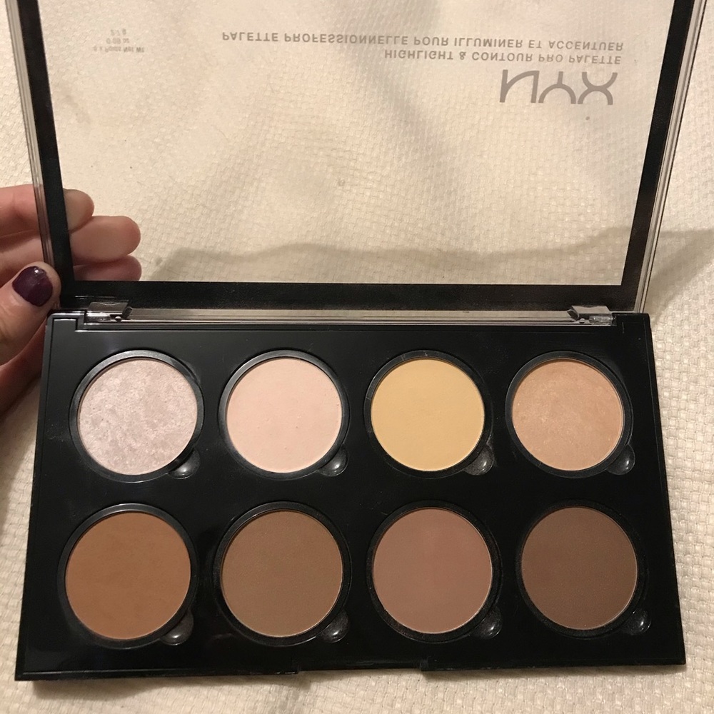 Nyx highlight and count out pro palette